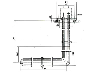 HRY頂置角尺式電加熱器